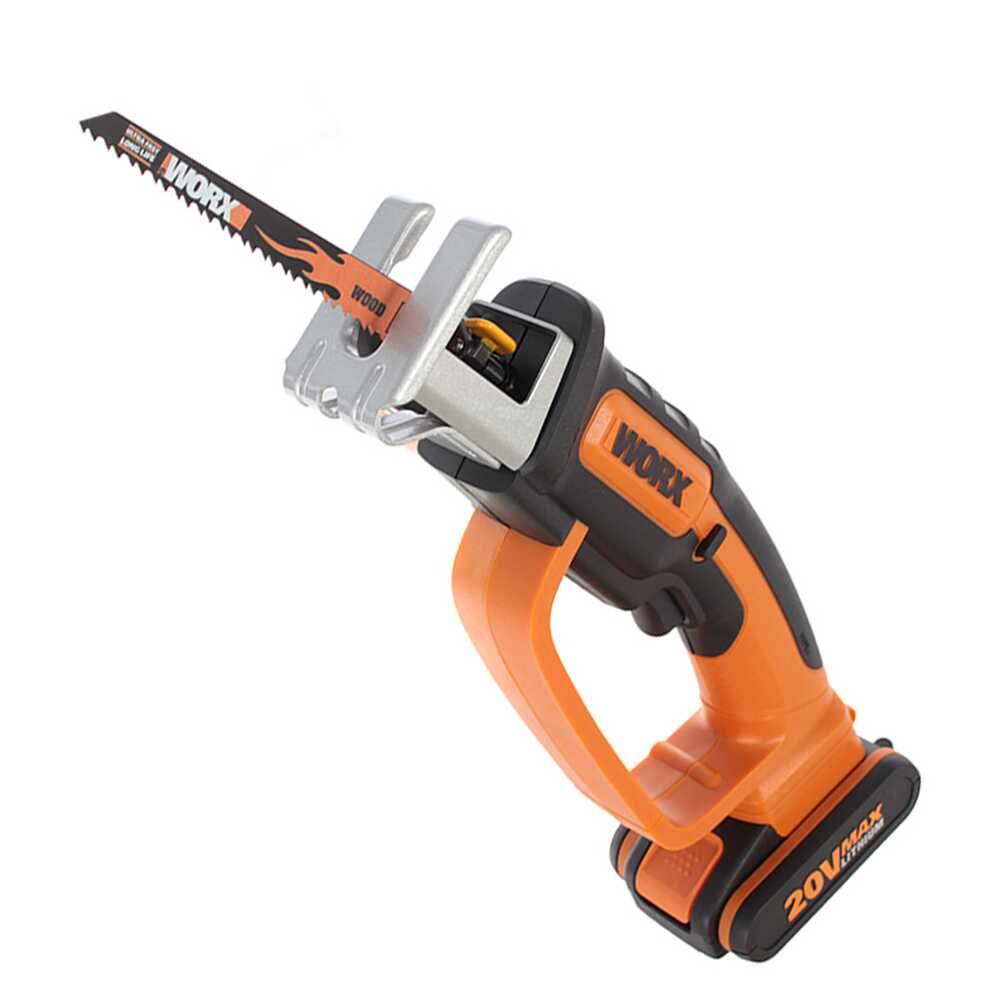 Worx WG894E Seghetto alternativo elettrico a batteria Li-ion 20V 2Ah Seghetti alternativi a batteria