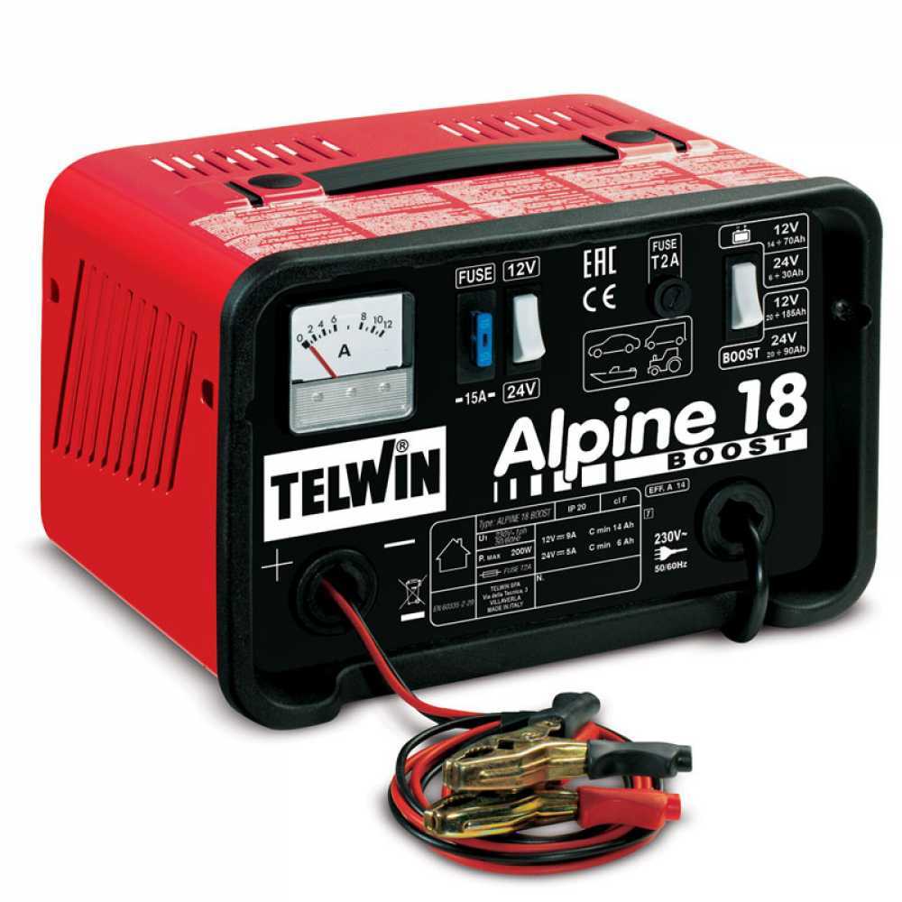 Telwin Alpine 18 Boost Caricabatterie batterie WET tensione 12/24V monofase Caricatori di batteria