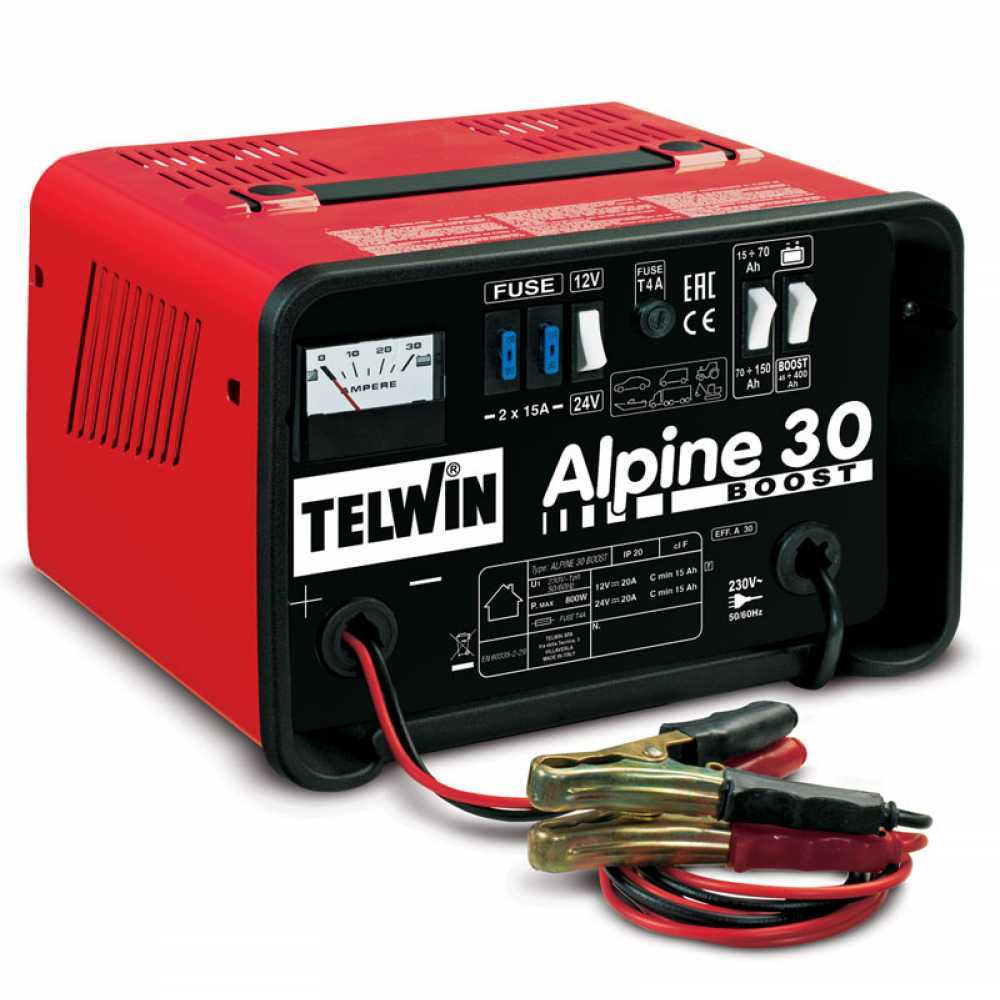 Telwin Alpine 30 Boost Caricabatterie batterie WET tensione 12/24V 800 W Caricatori di batteria