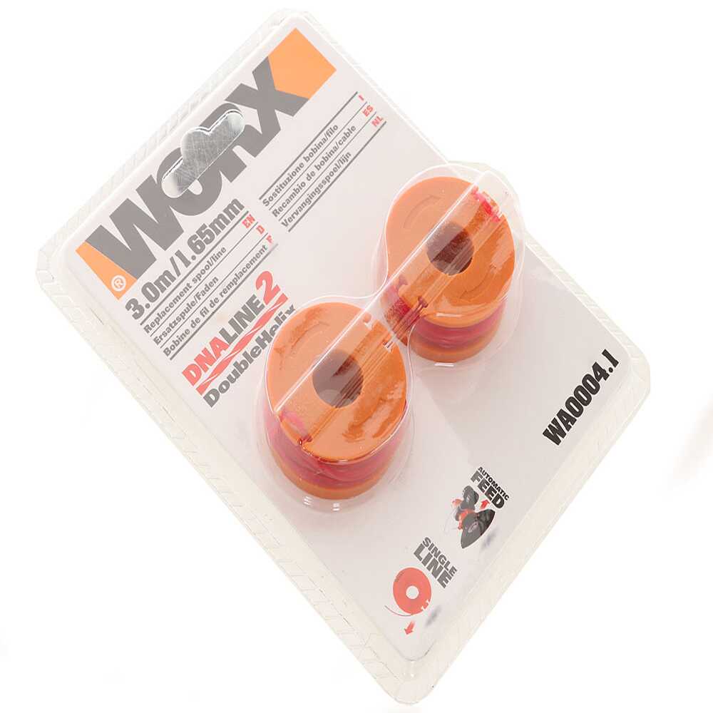 3 Bobine E Linea Per Decespugliatore Worx WG115 - Ufixt 5 Metri - Ricambio