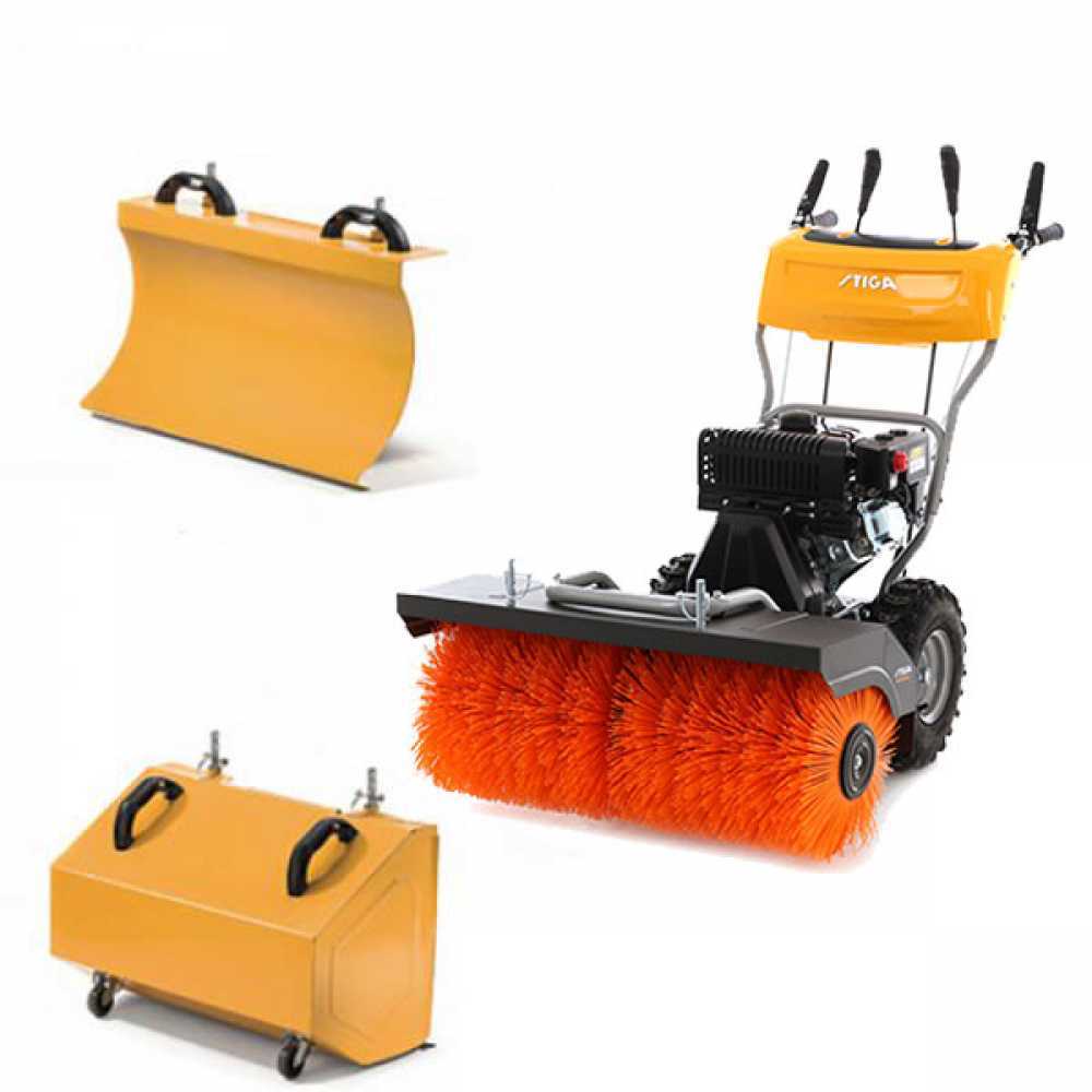 Stiga SWS800G Motopazzatrice a scoppio Pala da neve Box di raccolta Motospazzatrici a scoppio con cesto raccolta