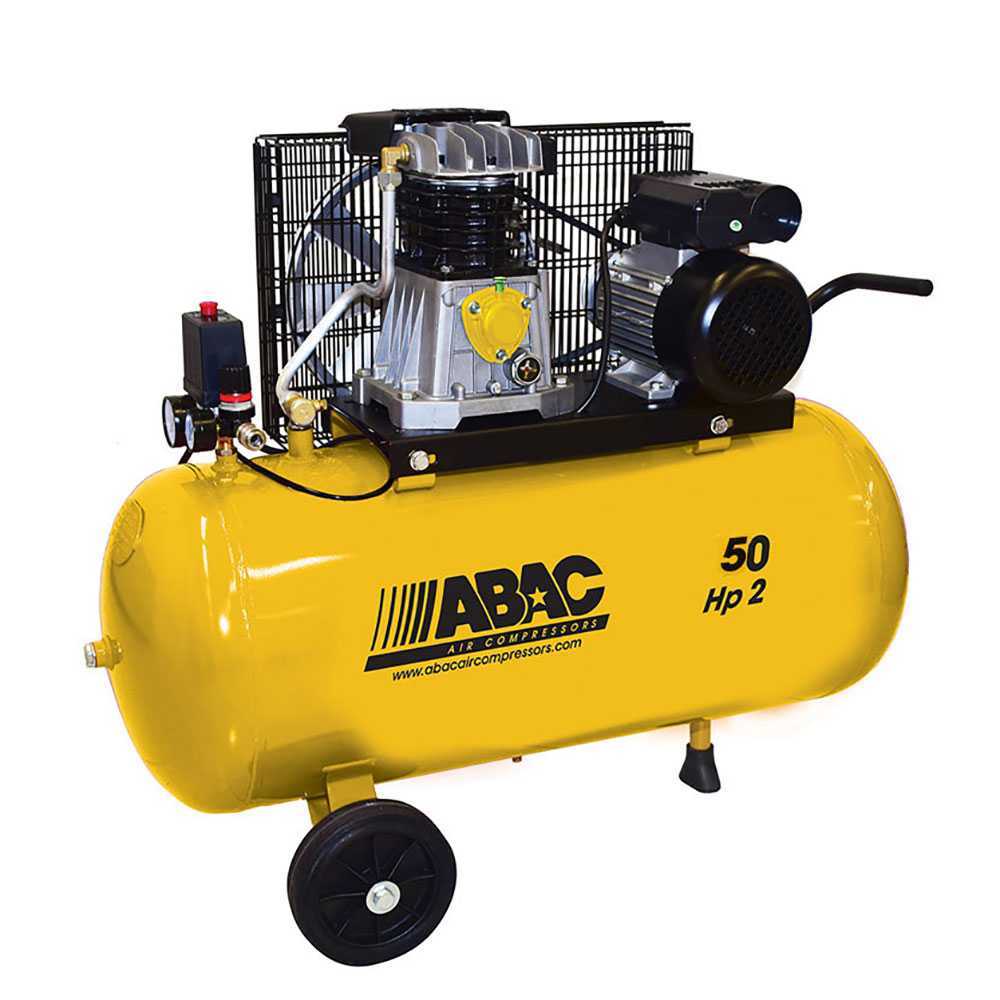 ABAC COMPRESSORE ARIA COMPRESSA A CINGHIA ABAC 50 LITRI 2HP LUBRIFICATO ELETTRICO 230 