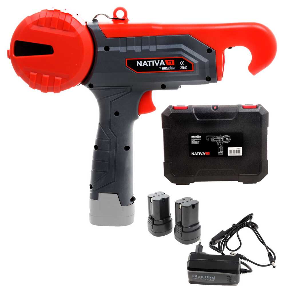 Ausonia Nativa TY Legatrice per vigneto elettrica a batteria 16.8V 2Ah Legatrici con batteria integrata