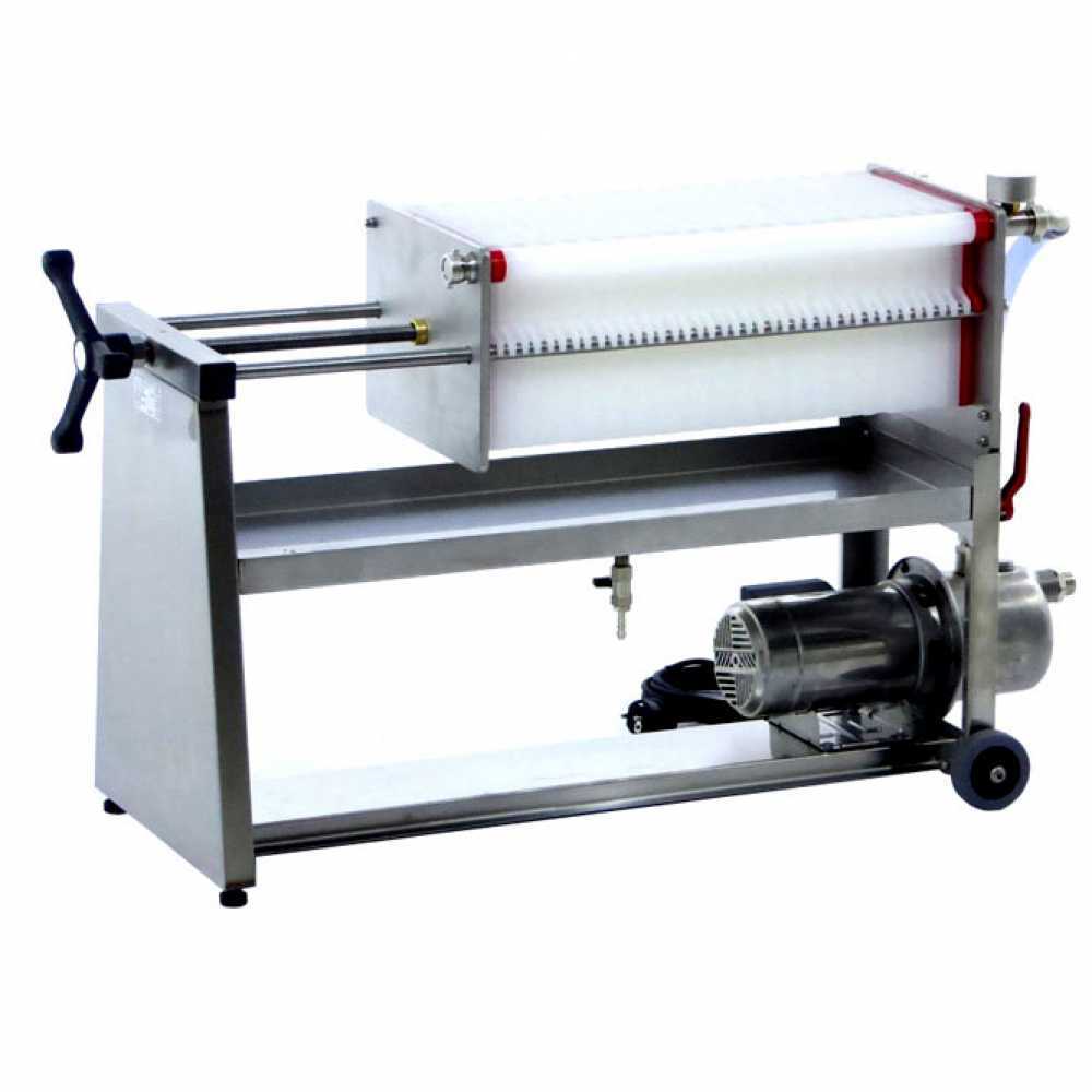 Enotecnica Pillan AF40 Filtro a cartoni per vino carrellato Pompa in INOX Filtri per Vino Professionali con Mobiletto