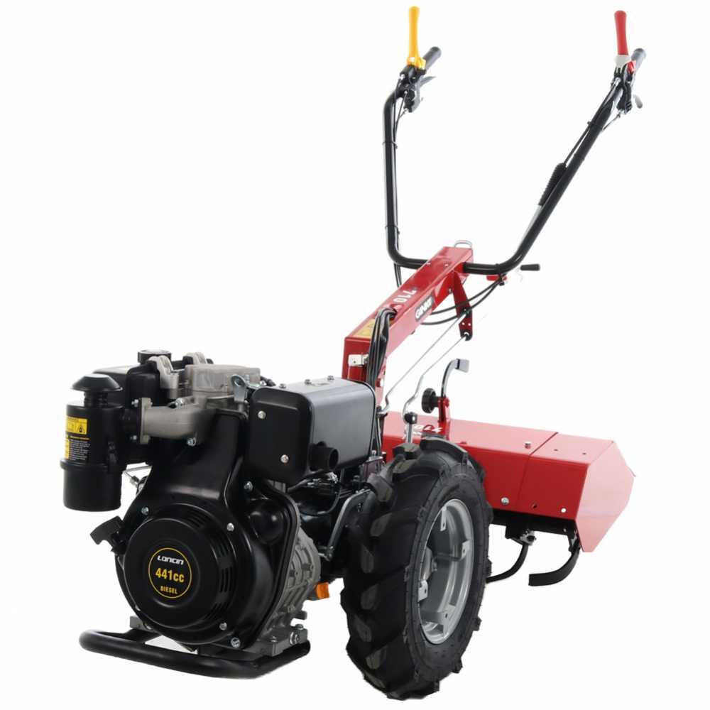Ginko - MGM R710 Motocoltivatore diesel Loncin LC186F 11HP Motocoltivatori multifunzione Serie pesante