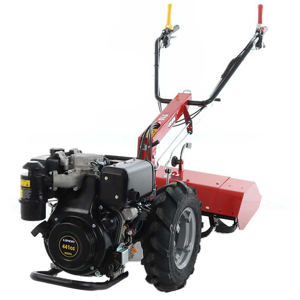 Ginko - MGM R710 EKO Motocoltivatore diesel Loncin D404F Avviamento elettrico Motocoltivatori multifunzione Serie pesante