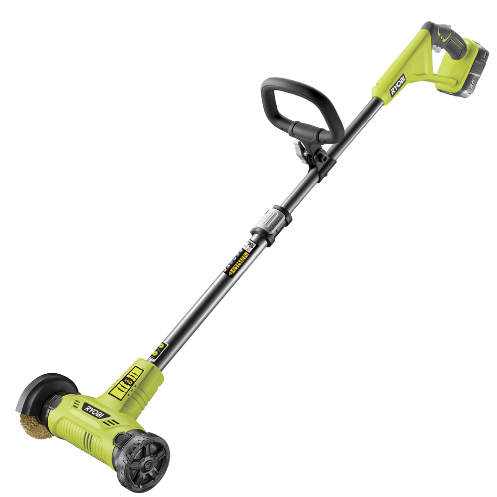 Ryobi RY18PCA-120 Pulisci fughe a batteria 18V 2Ah Pulisci fughe pavimenti per esterno