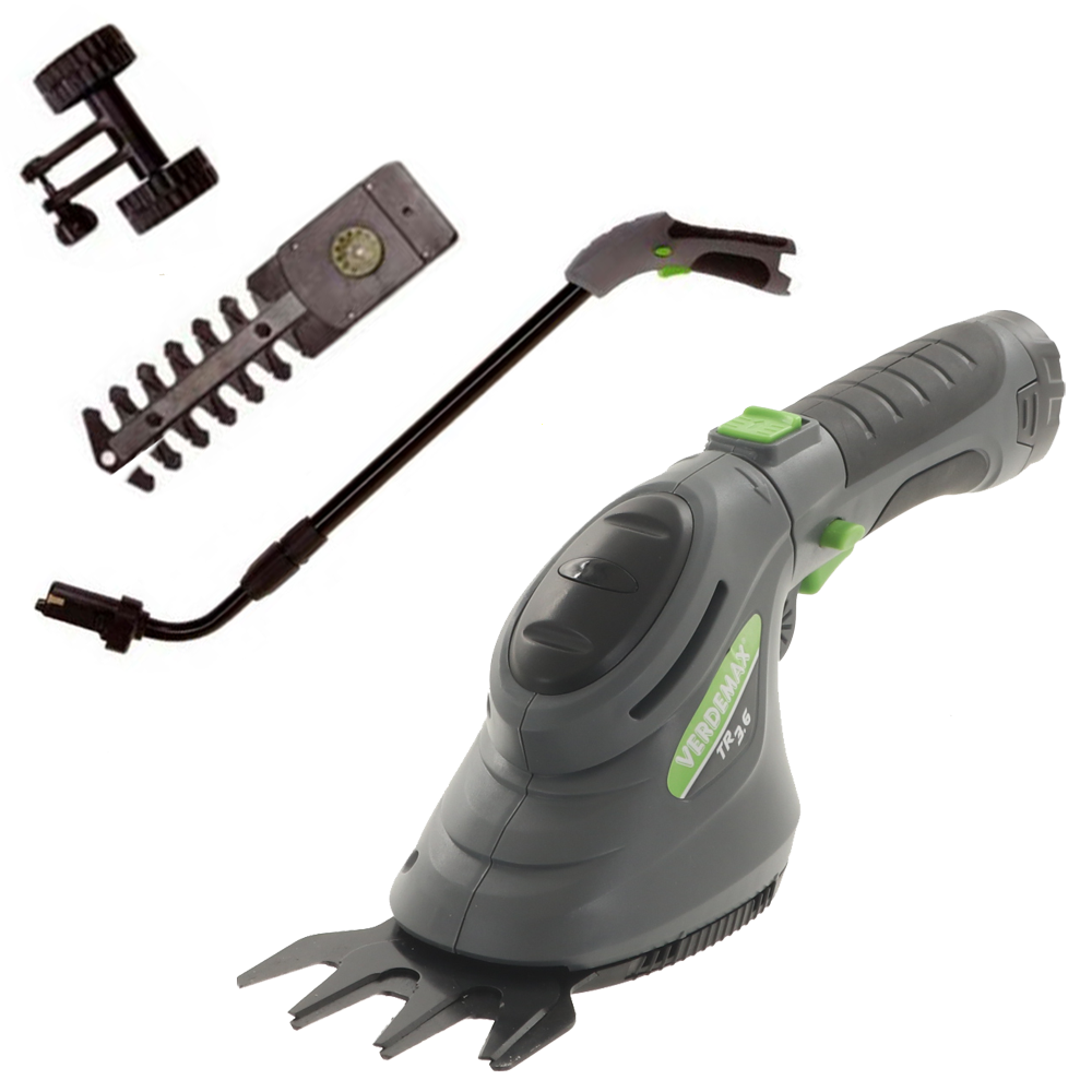 Verdemax TR3.6 Forbice tagliaerba a batteria con asta 3.6V 1.5Ah Forbici tagliaerba a batteria con asta