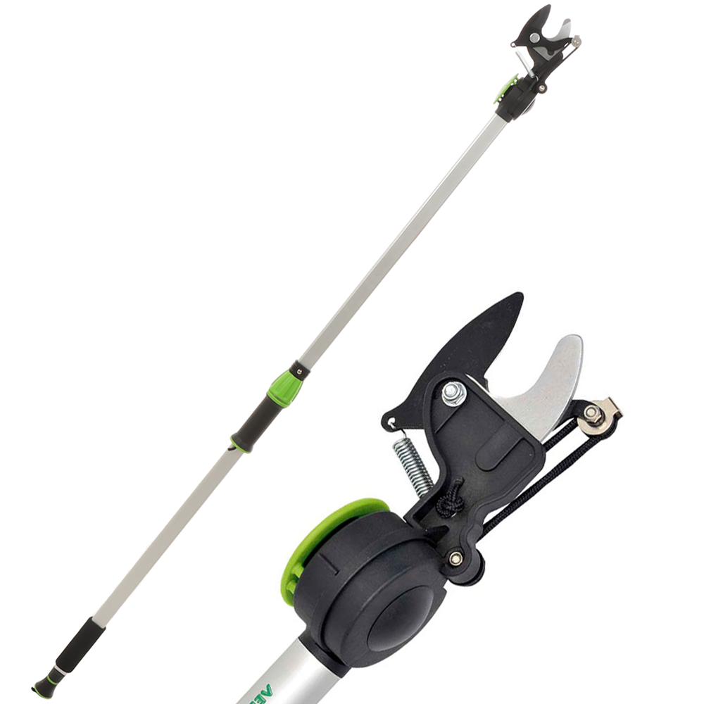 Verdemax Forbicione da potatura manuale Asta fissa 150cm Ø 25 mm Forbicioni da potatura su asta di prolunga fissa