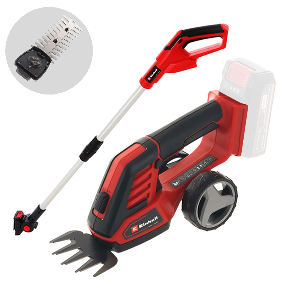 Einhell GE-CG 18/100 Li T Forbice tagliaerba con asta SENZA BATTERIA E CARICABATTERIE Forbici tagliaerba a batteria con asta