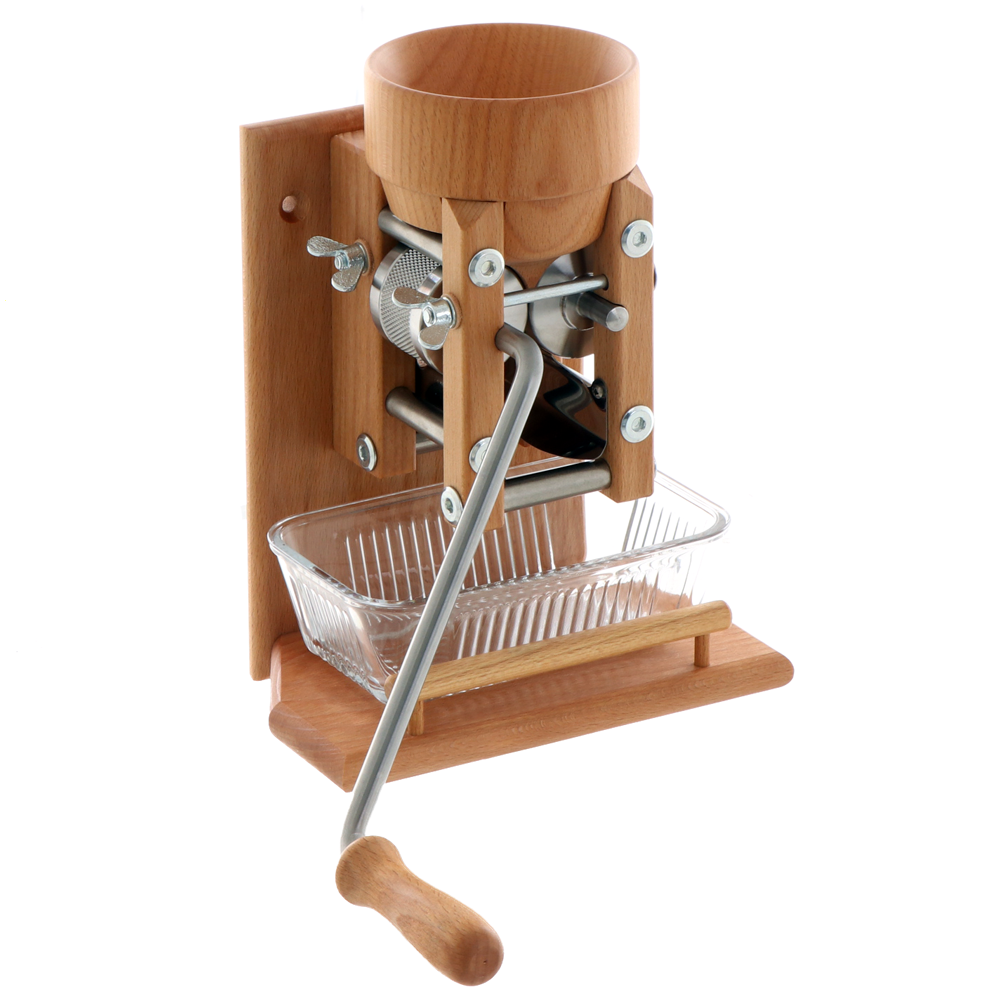 Eschenfelder 1230 faggio 150g Fioccatrice manuale da parete con rulli in acciaio inox Fioccatrici a manovella