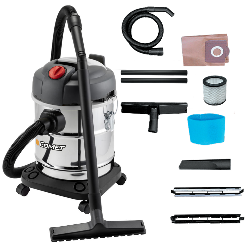 Comet CV 20 X Bidone aspiratutto Silenzioso Bidone 20 lt Serie Premium Aspiratutto Hobby elettrici (230V)