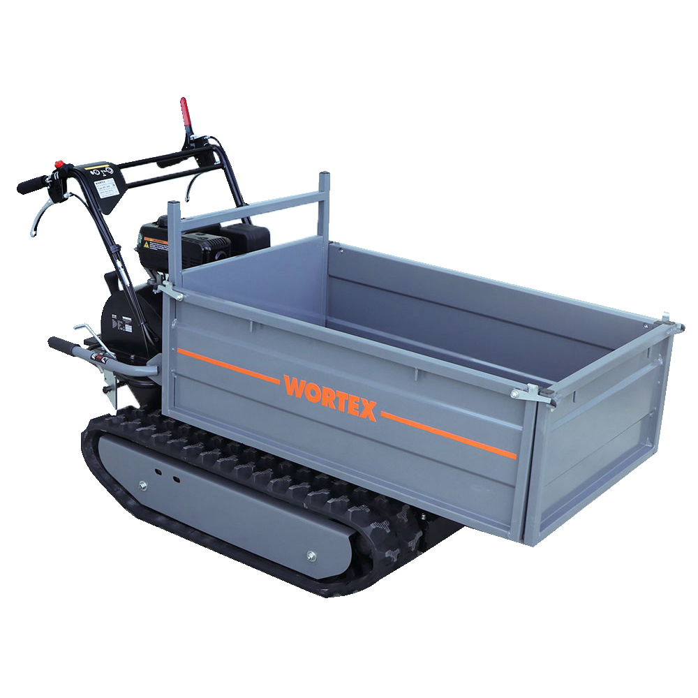 Wortex SFL 500 Motocarriola cingolata cassone estensibile Portata 500Kg Motocarriole a benzina con cassone estensibile