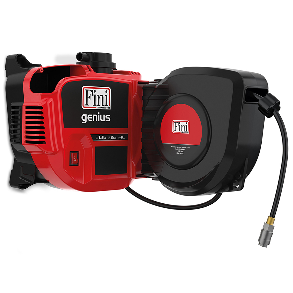 FINI Genius 230/50 Compressore monofase a muro, oil-less Motore 1.5 HP Compressori a muro
