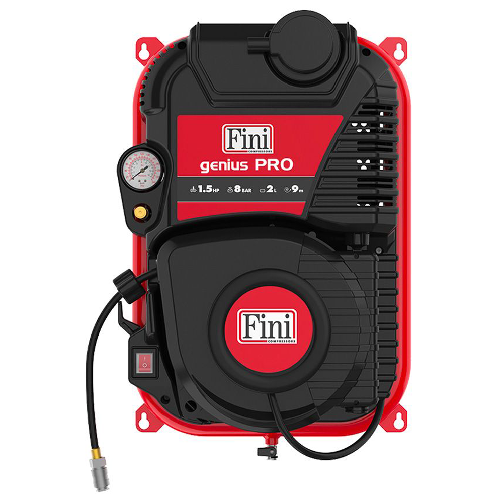 FINI Genius Pro 230/50 Compressore monofase a muro, oil-less Motore 1.5 HP Compressori a muro