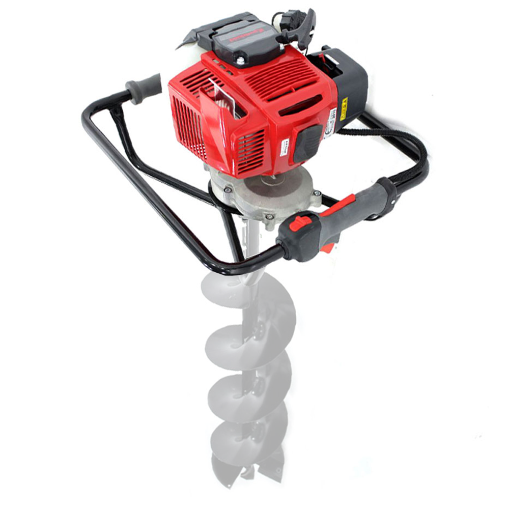 G Trivella A Scoppio 52CC Mototrivella (con 3 Punte A Coclea 100/150/200mm* Lunghezza 800mm) Trivella A Mano Foro Postale Scavatori Borer - Foto 11