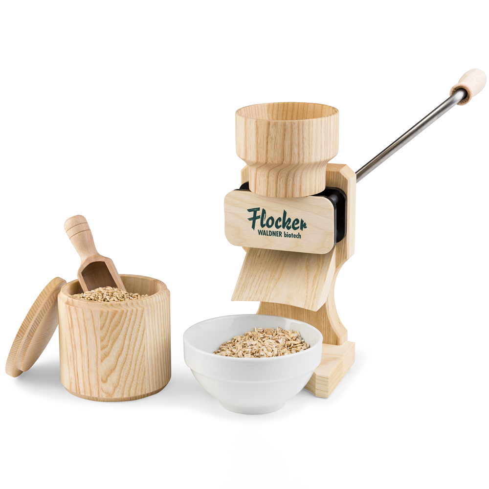 Waldner Active Box 180g Fioccatrice manuale con rulli in acciaio inox Fioccatrici a manovella