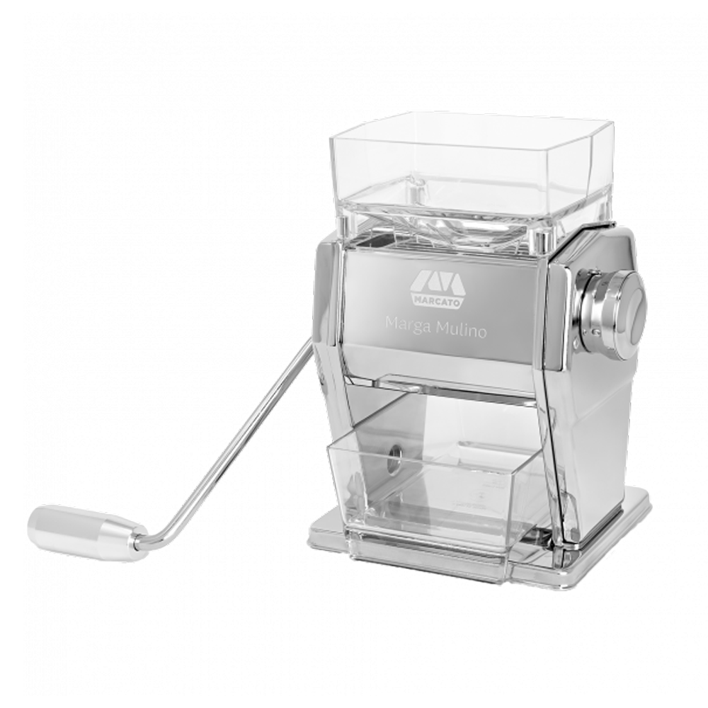 Marcato Marga 180g Mulino per farina e fioccatrice manuale con rulli in acciaio inox Mulini per farina con fioccatrice
