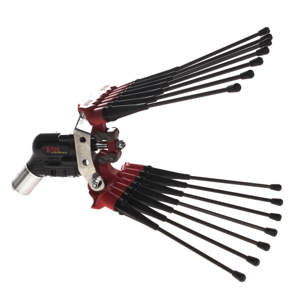 Lisam V8 Carbon Abbacchiatore pneumatico scuotiolive 6 bar 1800 battiti al minuto Abbacchiatori pneumatici a pettine (movimento verticale)
