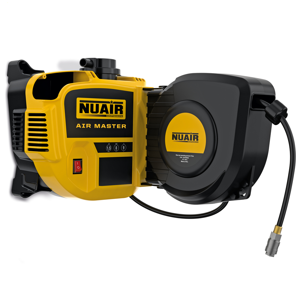 NuAir Air Master Compressore monofase a muro, oil-less Motore 1.5 HP Compressori a muro