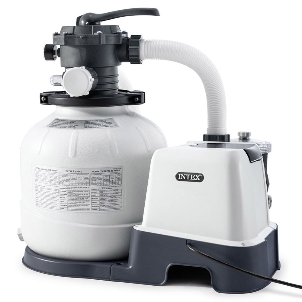 Intex Pompa filtro a sabbia con sistema ECO 26676 Portata d'acqua 7.900 l/h 300 W Pompe e filtri a sabbia per piscine