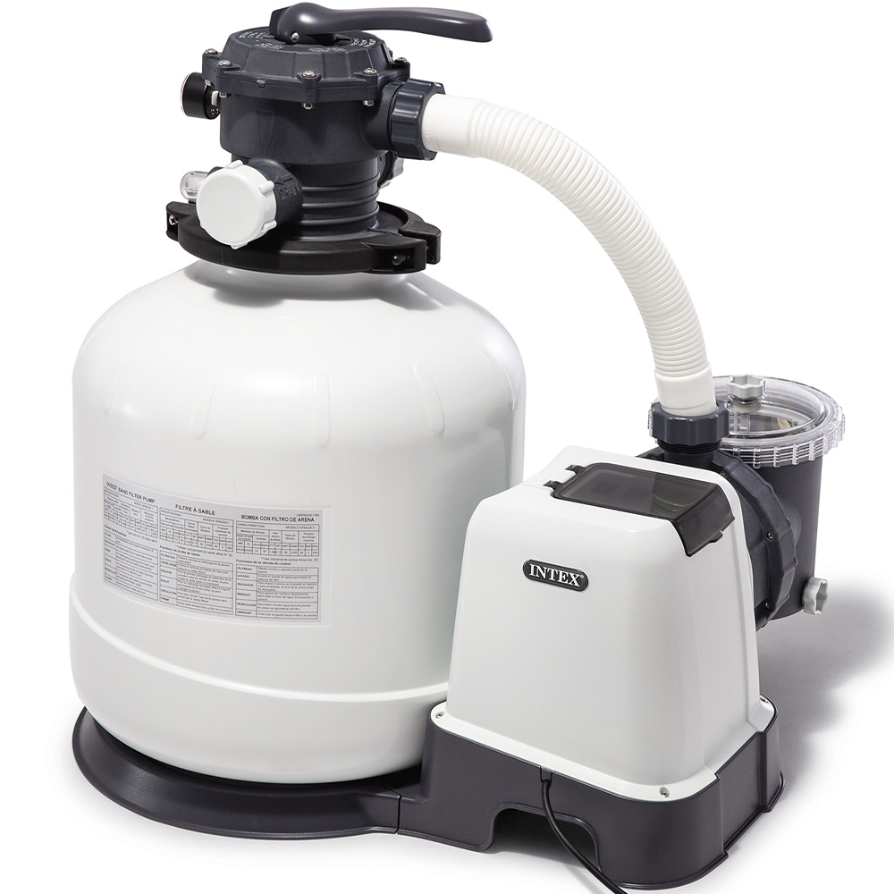 Intex Pompa filtro a sabbia 26652 Portata d'acqua 12.000 l/h 550 W Pompe e filtri a sabbia per piscine