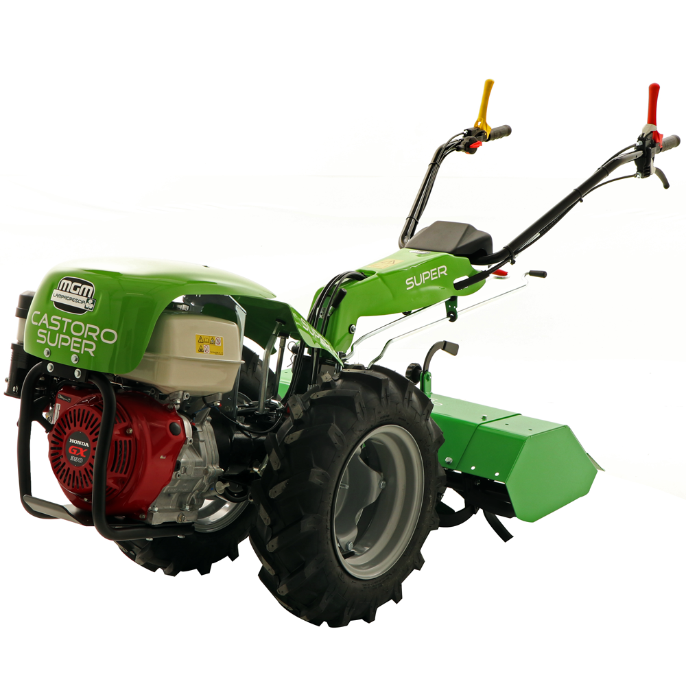 Lampacrescia - MGM MGM Castoro Super Motocoltivatore a benzina Honda GX390 13HP Motocoltivatori multifunzione Serie pesante
