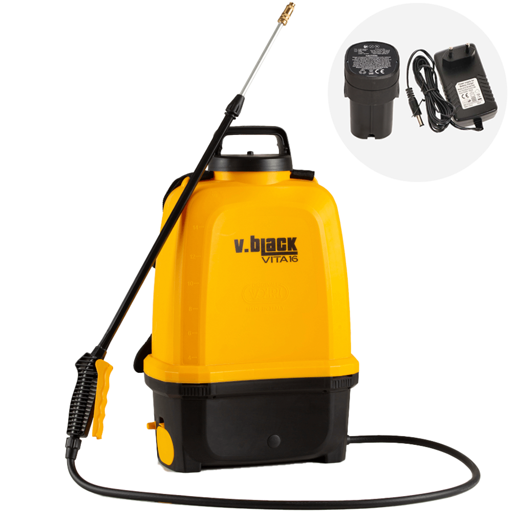 Volpi V-BLACK VITA 16 Pompa irroratrice elettrica a batteria A spalla Pompe irroratrici a spalla / zaino a batteria