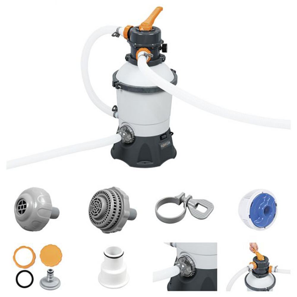Bestway Pompa filtro a sabbia 58515 Portata d'acqua 3.028 l/h 85 W Pompe e filtri a sabbia per piscine