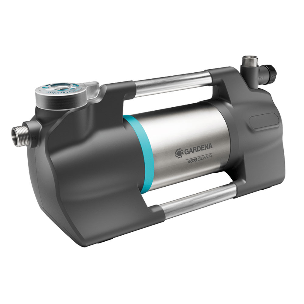 Gardena 5600 Silent+ Pompa elettrica per irrigazione da giardino 900 W Pompe da giardino autoadescanti elettriche 230V