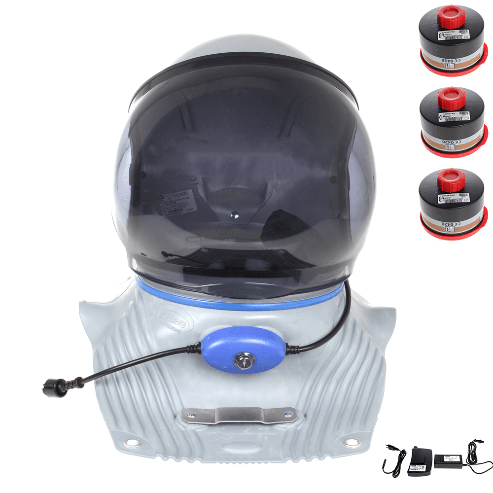 Spring Protezione Multifilter Super Casco ventilato Con pettorale anatomico Dispositivi di per vie respiratorie