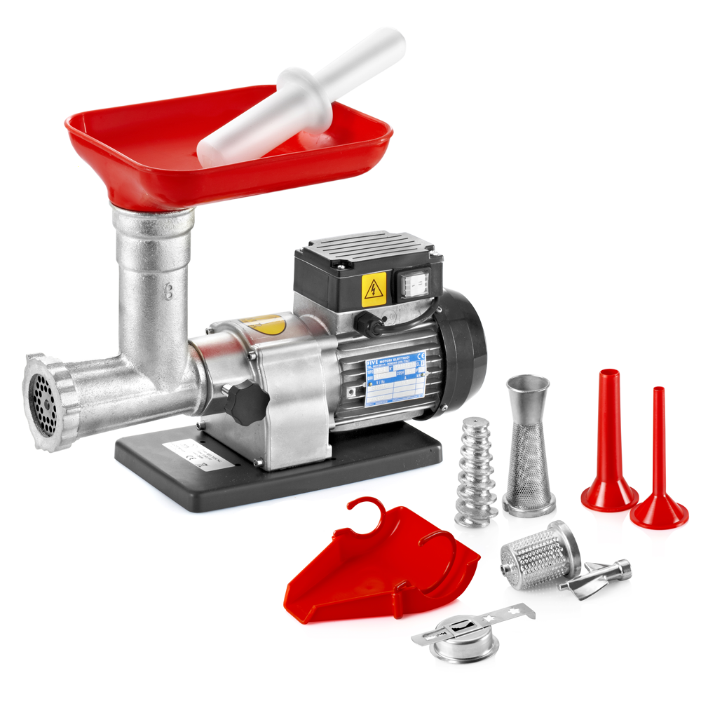Tre Spade TC-8 COMBY Tritacarne elettrico 300w N.8 + Kit accessori Tritacarne elettrici semi-professionali