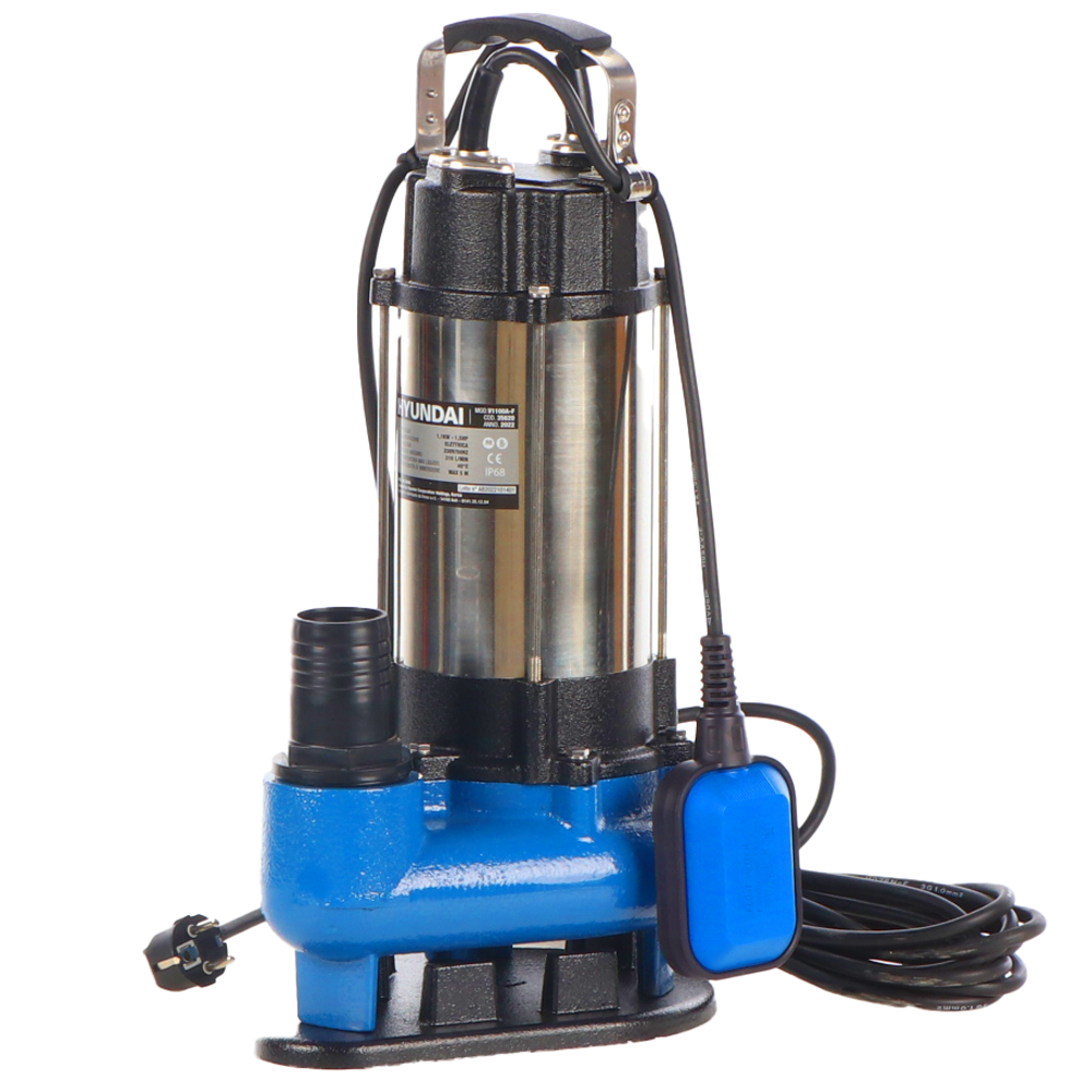 Hyundai V1100A-F Pompa sommersa elettrica acque sporche e chiare Acciaio INOX Pompe sommerse per acque chiare + sporche