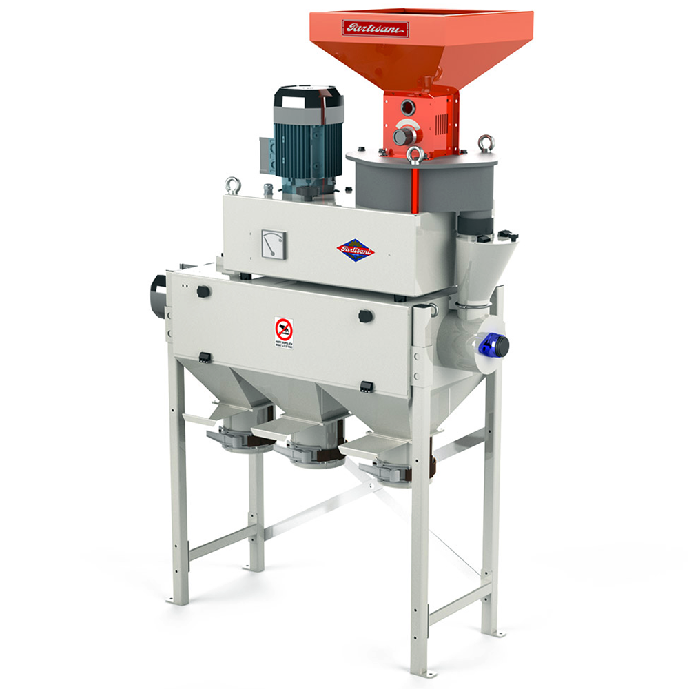 Partisani Combi Junior Mulino elettrico a pietra Trifase 1800W Mulini professionali con separatori