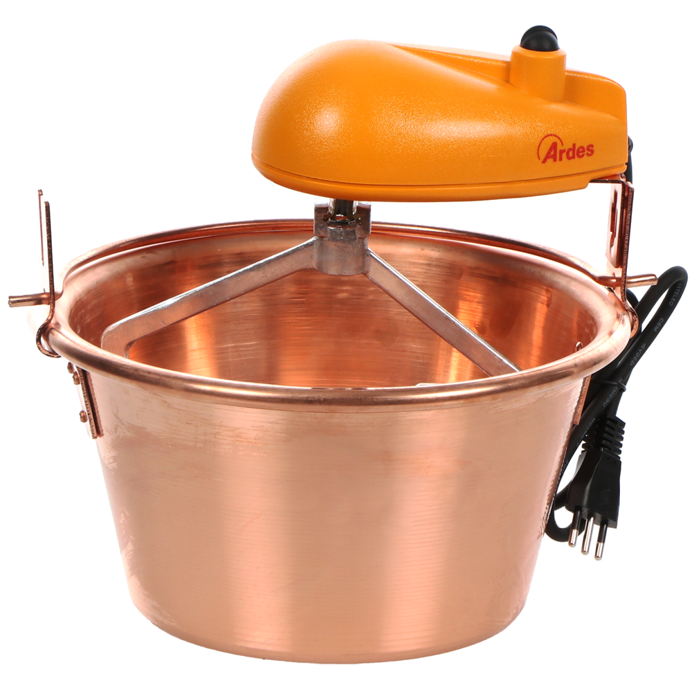 Ardes AR2480 Paiolo elettrico in rame 3,5L 15W Paioli elettrici per polenta in rame per fornelli a gas