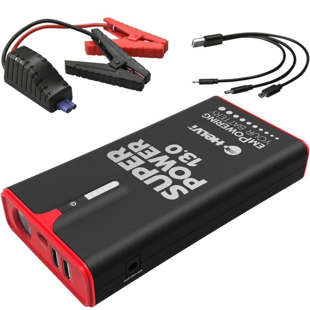 Helvi SUPER POWER 13.0 Avviatore portatile multifunzione power bank 12V Avviatori multifunzione e Power bank