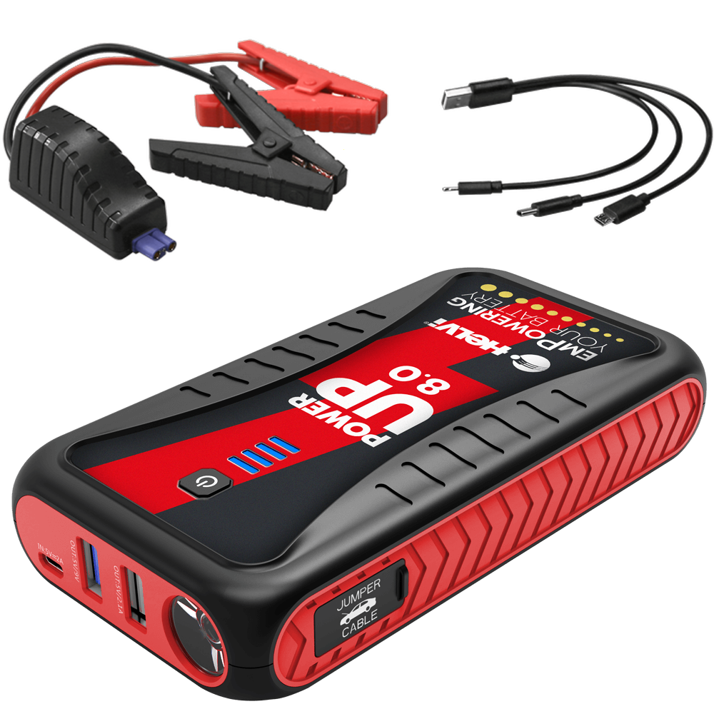 Helvi Power Up 8.0 Avviatore portatile multifunzione power bank 12V Avviatori multifunzione e Power bank