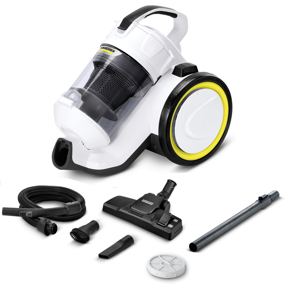 Vhbw Filtro Compatible Con Kärcher VC 6, VC 6 Premium, VC 6100, VC 6150 Vc 6200 Vc 6300 Filtro De Aire De Salida Filtro Epa Negro Blanco 83730420