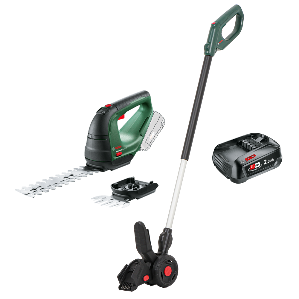 Bosch AdvancedShear18V Forbice tagliaerba a batteria con asta Tagliasiepi 18V 2Ah Forbici tagliaerba a batteria con asta