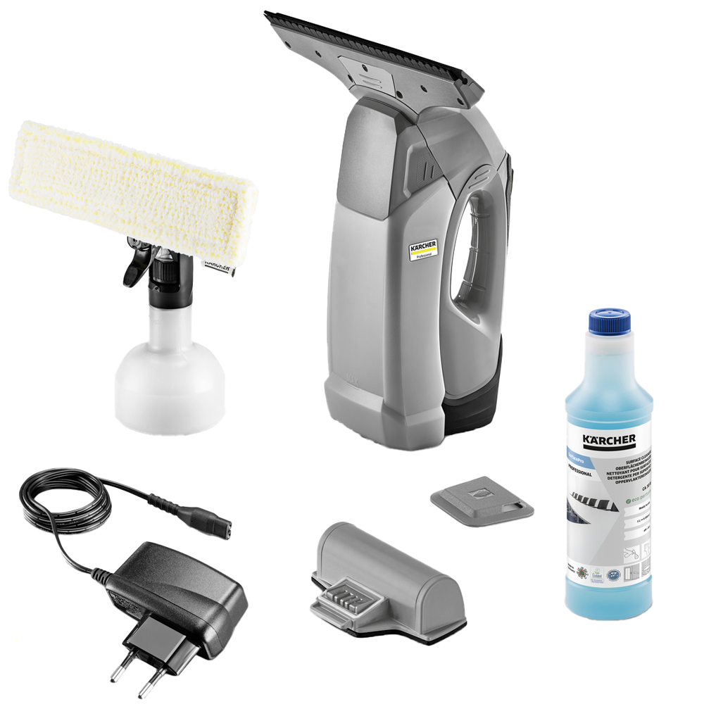 Karcher WVP 10 Aspiratore a batteria aspiragocce, lavavetri 3.7V 2.1 Ah Lavavetri a batteria