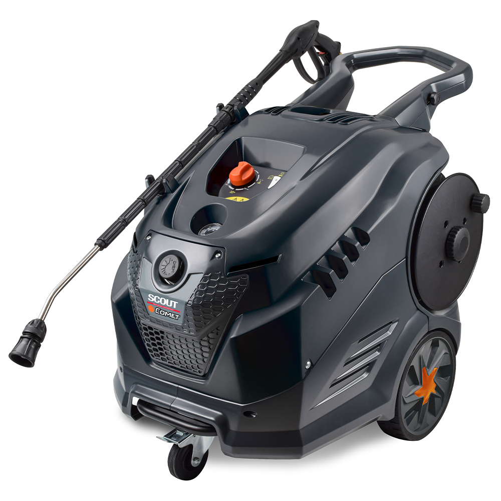 Comet New Scout 150 Extra Idropulitrice ad acqua calda professionale 150 bar max 540 l/h Idropulitrici ad acqua calda professionali monofase