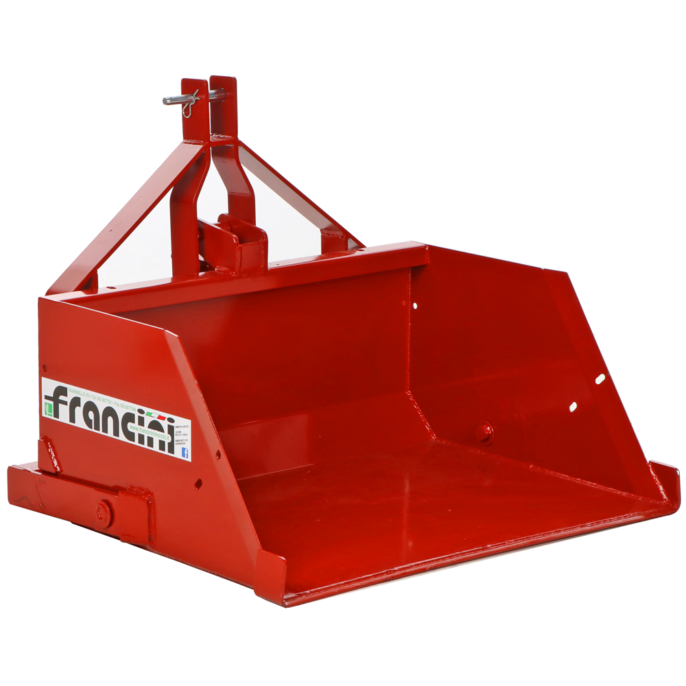 Francini PR 100 Paletta posteriore idraulica per trattore da 100 cm Portata 400Kg Palette a ribaltamento idraulico per trattori