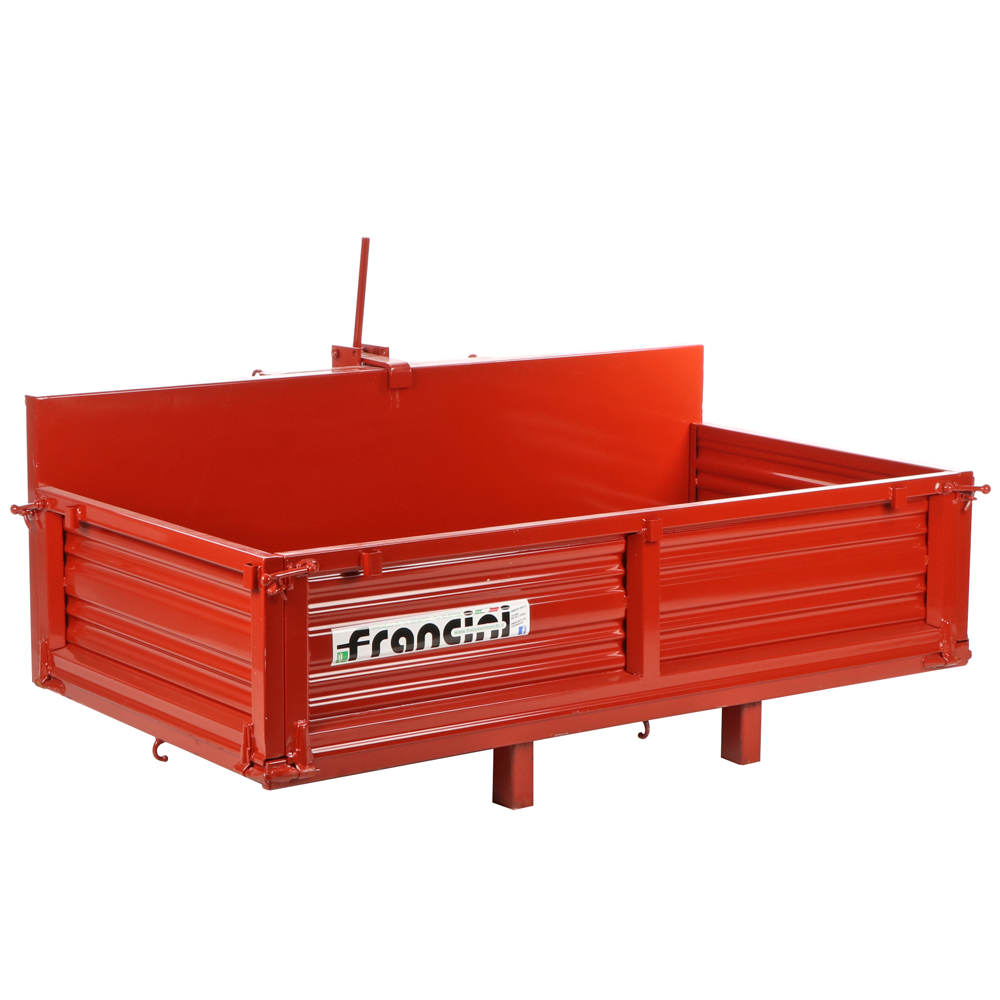 Francini P 150 Cassone transporter per trattore Ribaltabile 3 sponde apribili Cassoni per trattori serie pesante