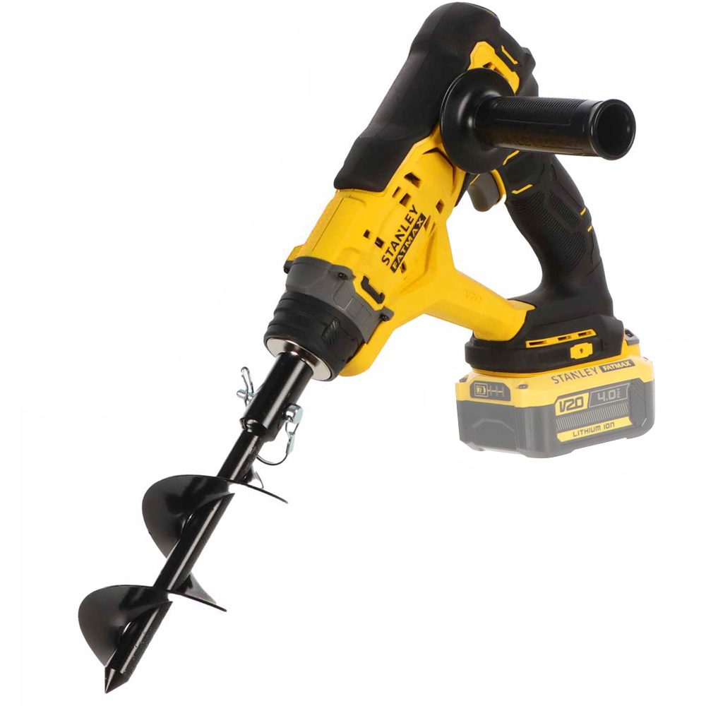 Stanley Fatmax SFMCGA75 Trivella a batteria 20 V Punta inclusa 15.5 cm SENZA BATTERIE E CARICABATTERIE Mototrivelle a batteria