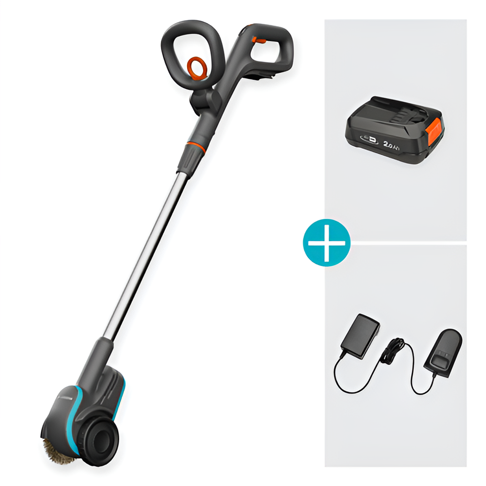 Gardena EasyWeed 1800/18V P4A Pulisci fughe a batteria 18V 2Ah Pulisci fughe pavimenti per esterno