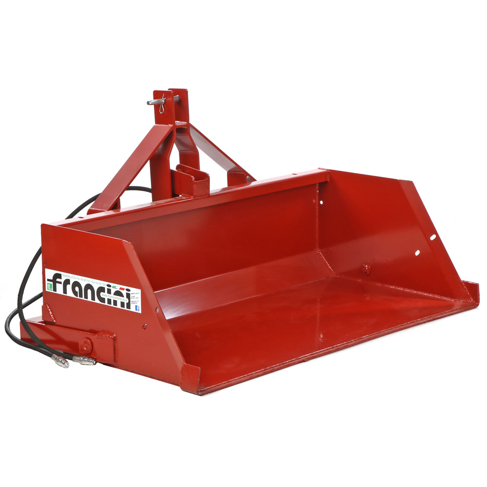 Francini PR 200 Paletta posteriore idraulica per trattore da 200 cm Portata 700Kg Palette a ribaltamento idraulico per trattori