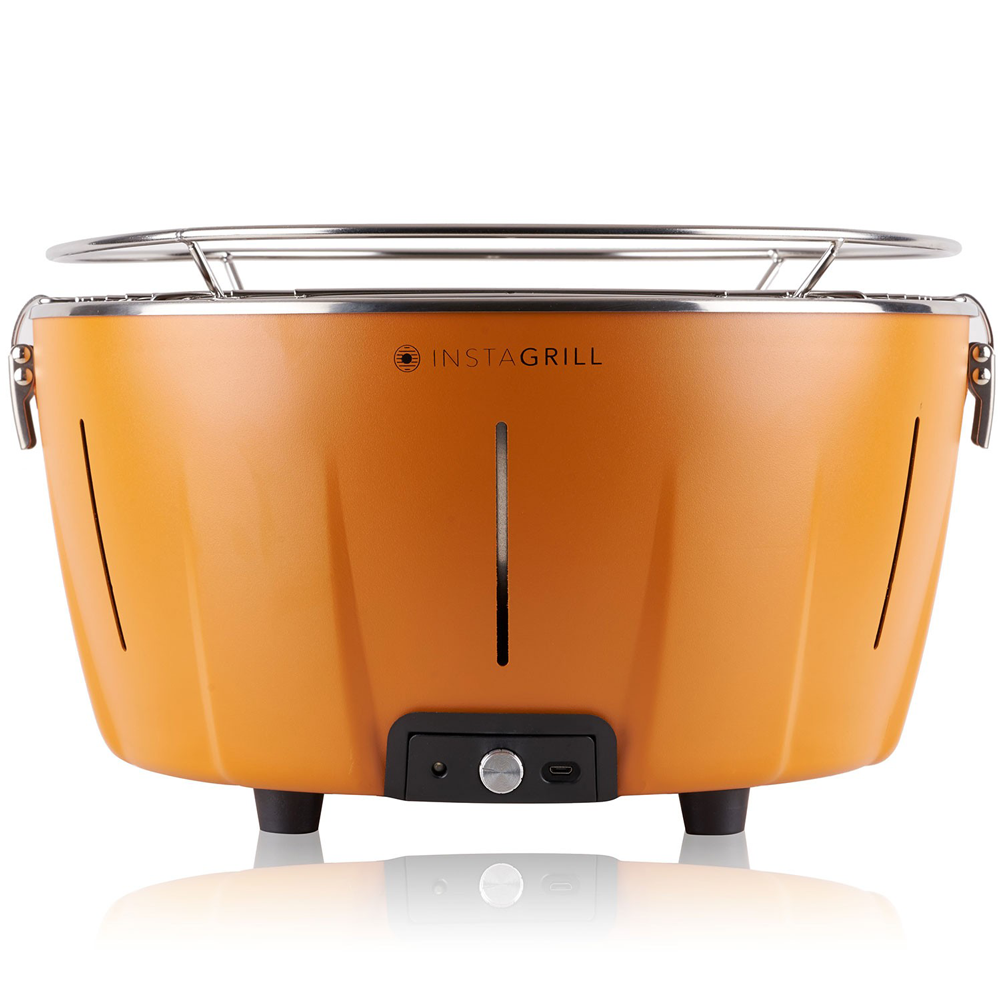 Classe InstaGrill Barbecue a carbone da tavolo Scocca arancio mango Barbecue da tavolo a carbonella​