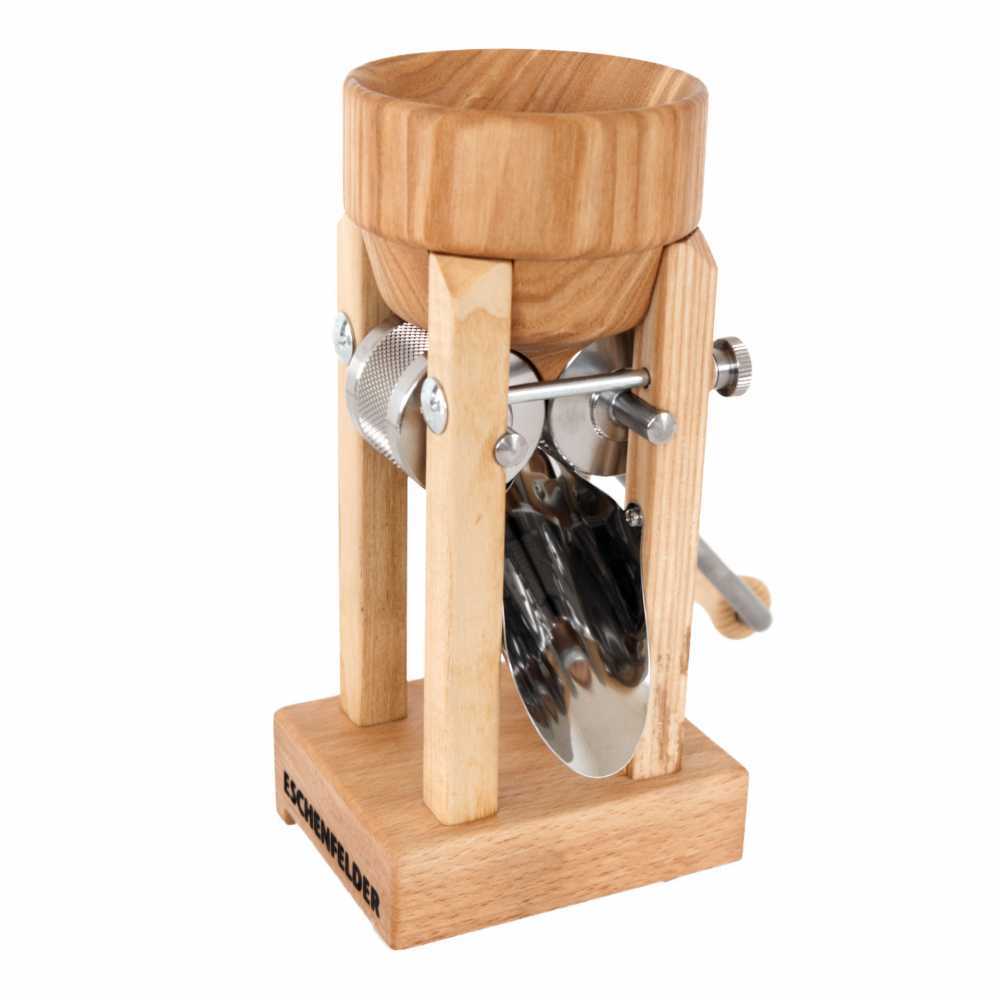 Eschenfelder e1210 150g Fioccatrice manuale da tavolo in Frassino con rulli in acciaio inox Fioccatrici a manovella