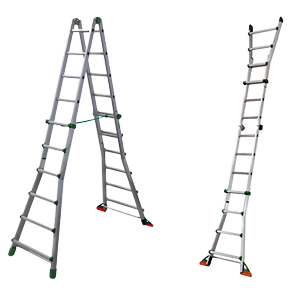 Facal Eurobriko BK/5 A, 2x12 gradini, 5.70 m Scala in alluminio telescopica Altezza stimata operativa 6.60 m Scale telescopiche in alluminio 10 + 10 p
