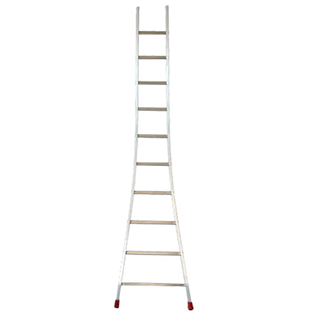 Facal Atlanta ATL-10/S, 10 gradini, 2.86 m Scala da appoggio in alluminio Altezza stimata operativa 3.75 m Scale agricole coniche